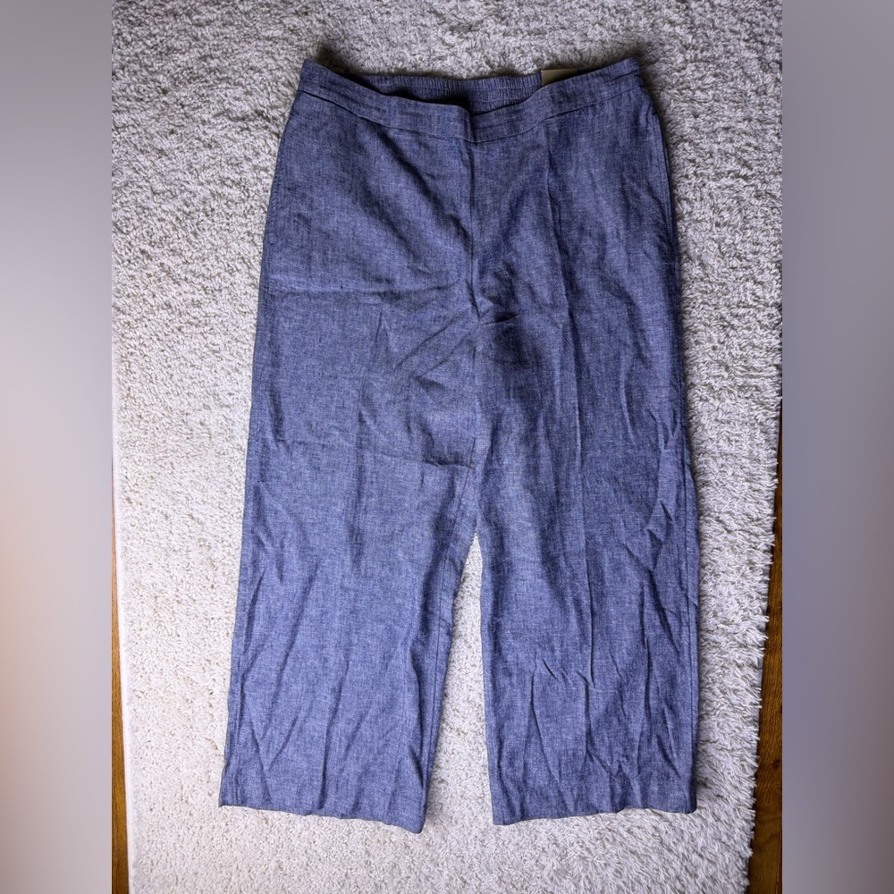 Chico's Indigo Button-Up Shirt + Pants Set NWT - Picture 6 of 11